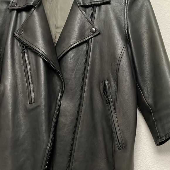 Acne Smith Fringe Main leather jacket - Picture 3 of 9